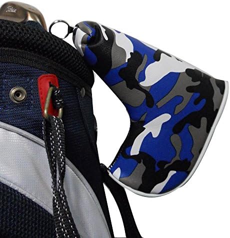 Multi-function Magnet Closure Golf Blade Putter Headcover Printed with Naval Camouflage Pattern