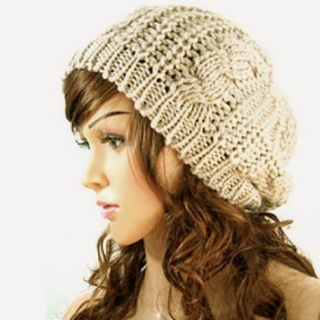 lucky New Arrival Top Fashion Winter Warm Women Lady Yong Girls Baggy Beret Chunky Knit Knitted Braided Beanie Hat Ski Cap Crochet Knitted Hat Knitted Crochet Oversized Slouch Hat for Women