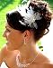 IVORY Crystal Feather Fascinator Bridal Headpiece