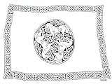 CELTIC SARONG HORSES BLACK / WHITE