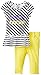 Calvin Klein Baby-Girls Infant Black White Stripes Tunic with Yellow Pants