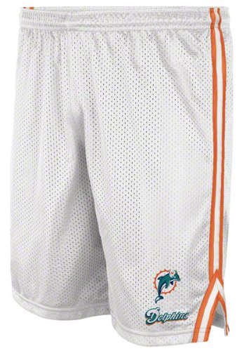 Miami Dolphins Big & Tall Rookie White Mesh Short XXX Large