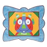 Alex Moody Monster Interactive Framed Pillow - Blue (13.5 x 11.5) by 