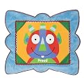 Alex Moody Monster Interactive Framed Pillow - Blue (13.5" x 11.5")