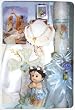 Baptism Gift Sets - Boy - Rosary - Candle - Missal - Hanky - Shell - Gift Box 12in.x8.75in.