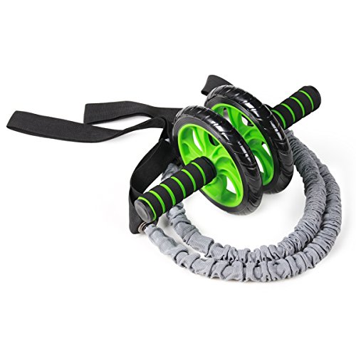 iRegro AB Abdominal Exercise Dual-Wheel Roller Gym Tone Fitness Body Strength Training Roller with Bonuses, Perfect Abdominal Core Carver Fitness Workout for Abs, Supports 400Lbs iRegro AB Abdominal Exercise Dual-Wheel Roller Gym Tone Fitness Body Strength Training Roller with Bonuses, Perfect Abdominal Core Carver Fitness Workout for Abs, Supports 400Lbs