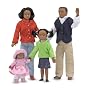 Melissa & Doug Victorian Doll Family - Black