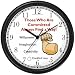 Habit 1 - Those Committed #2 (English Text) - Wall Clock from THE 7 HABITS - CLOCK COLLECTION by WatchBuddy Timepieces (Hunter Green Frame)