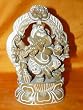 Ganesha Statue Eight Armed Fluting Prabha Stone Ganesh Sculpture India 8 Inch