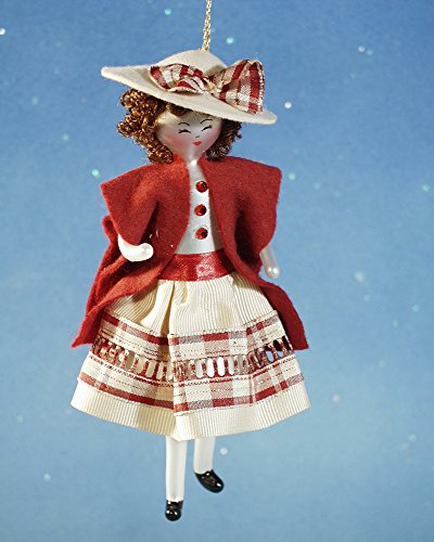De Carlini French Country Lady Italian Mouthblown Christmas Ornament De Carlini French Country Lady Italian Mouthblown Christmas Ornament