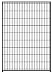Unipanel Mesh 0.5m x 1.6m high black garden fencing panel - build your own fence/enclosure