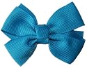 Posies Accessories Bitty Grosgrain Turquoise Blue Hair Bow