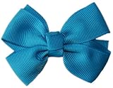 Posies Accessories Bitty Grosgrain Turquoise Blue Hair Bow