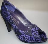 Produkt-Bild: SINGH S MADAN Peep Toe Pumps Organza schwarz lila