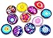 Souarts Mixed Random Round Shape Flower Pattern Snap Buttons Pack of 12pcs