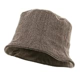Herringbone Bucket Hat-Brown W15S38D