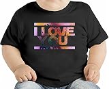 I Love You オーガニックベビーTシャツ 12 - 18 Months