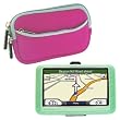 Skque Premium Green Silicone Case+Pink Glove Case For Garmin 4.3 Inch GPS Series