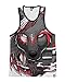 INTO THE AM Shadow Wolf Men's Sleeveless Tank Top Shirt (Large)