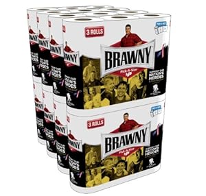 Brawny Paper Towels, 24 Regular Rolls, Pick-A-Size, White