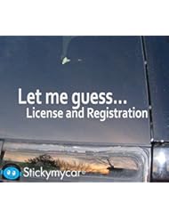 Wireless: Let Me Guess sticker vinyl funny turbo decals JDM cool Honda wrx sti evo dsm ero - Generic