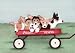 A wagon full of Welsh Pembroke corgis print / Lynch