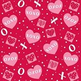 Crafty Hearts Valentine's Day Plastic Tablecloth 54" x 108"