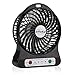 efluky 3 Speeds Portable mini LED Light Table Fan (Black)