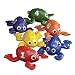 Count N Bags Bean Bag Frogs Numbered 1 Through 6 - Set of 6 - Assorted Colors