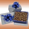 Sweet Factory Candy: Milk Chocolate Covered Gummy Bear Silver Gift Box (1 1/2 Lb)