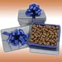 Sweet Factory Candy: Milk Chocolate Covered Gummy Bear Silver Gift Box (1/2 Lb)