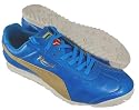 PUMA Roma 68 Italia Metallic Mens Classic Retro Casual Soccer Athletic Lace-Up Shoes Sneakers Blue