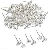 40 Ball Loop Earrings Round Sterling Silver Parts 4mm
