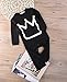 2016 Newborn Toddler Baby Girls Boys Crown Romper Jumpsuit Playsuit Outfits Clothes , Black, 12-18 Months