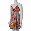 Funky People Womens Swirl Print V-neck Sundress