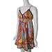 Funky People Womens Swirl Print V-neck Sundress
