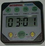 Interval Workout Timer TMR04-B Black - LOUD : Boxing, Wrestling, Martial Arts, MMA, Fitness, HIIT, Endurance, Weight Lifting