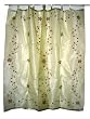Gift for Her-2 Organza Cream Base with Red Bell Embroidered Sari Curtains Drapes Panel 92" Tabs