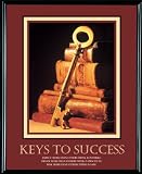 ADVANTUS CORPORATION / Framed keys to success motivational print, 25.5w x 31.5h, black frame / AVT78075 / Sold as 1 Each / Mfr Part # 78075 \*/ Framed keys to success motivational print, 25.5w x 3