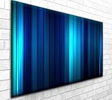 Mystical Blue Abstract Box Canvas Art - Framed Ready to Hang