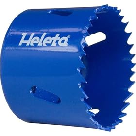 2-1 4 Bi-Metal Hole Saw (HSS-M42 Steel) - Used for Iron, Non-Ferrous Metals, Alloy Steel, Stainless... by Heleta