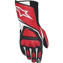 Alpinestars SP-8 Men's Leather Street Bike Racing Motorcycle Gloves - Red