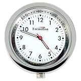 (Stick On) Chrome Case - White Face Clock