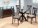 Jofran Inc. Metropolitan Dining Series Metropolitan Round Dining Table Set in Centurion... by Jofran Inc.
