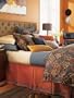 1891 by SFERRA Blue Eyes Cotton 3-Piece Full/Queen Duvet Set, Walnut