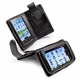 Tuff-Luv Leather Case Cover For (Archos 32 & Archos 28) Internet Tablet – Black