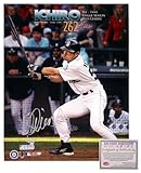 Ichiro Suzuki Autographed/Hand Signed Seattle Mariners 16x20 Photo (Single Season 262 Hits)