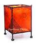 Moroccan Kazou Henna Candle Holder Orange
