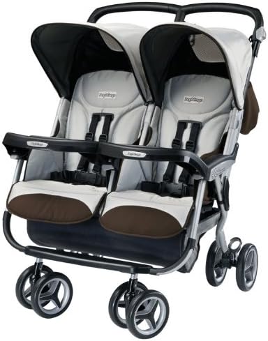 Peg Perego 2011 Aria Twin 60/40 Stroller in Java