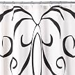 Dwell Studio for Target&reg; Baroque Shower Curtain - White & Black (72x72")